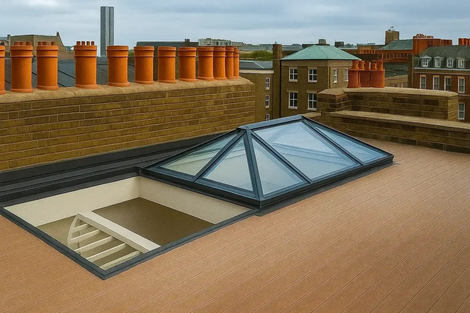 Minimalist Flat Roof Window hover effect